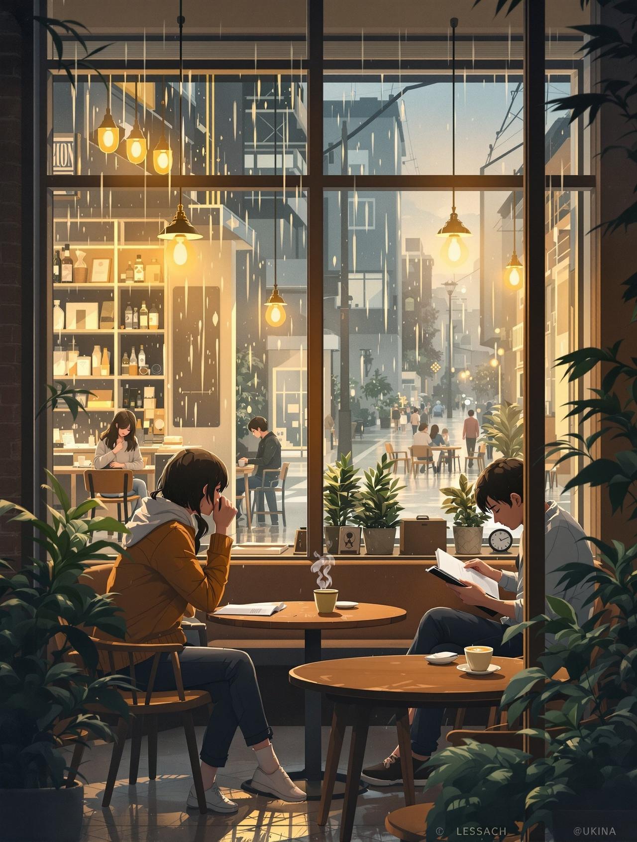 AI短剧网 - 雨天的咖啡店 AI短剧网 - 雨天的咖啡店